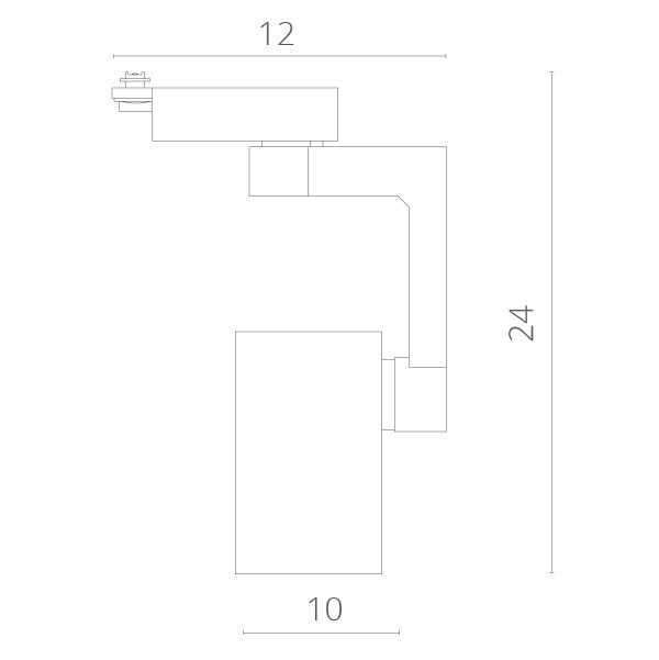 Светильник на шине Arte Lamp A2330PL-1WH