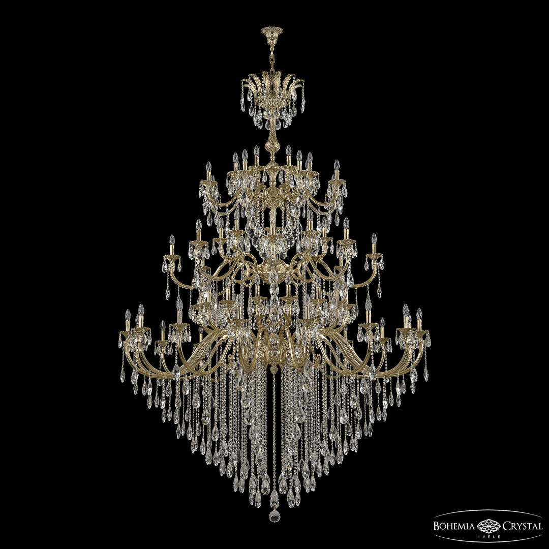 Люстра бронзовая с хрусталём 72118/32+16+16/755/3d B G Y3