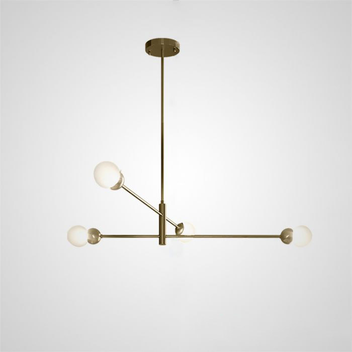 Люстра на штанге SALME L8 A Black by ImperiumLoft