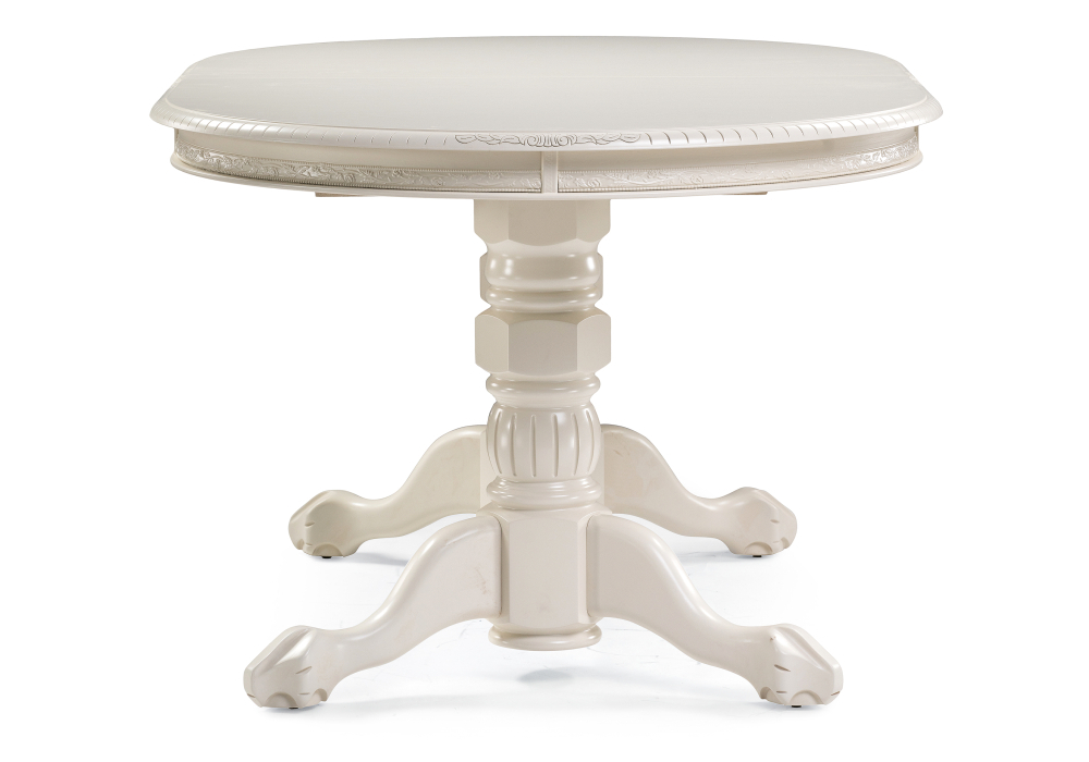 Стол деревянный Woodville Кантри 160(240)х107х80 слоновая кость 450823