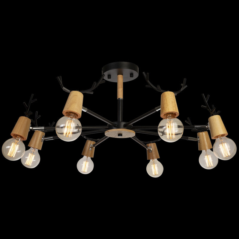 Люстра на штанге LOFT IT 10024/8 Black