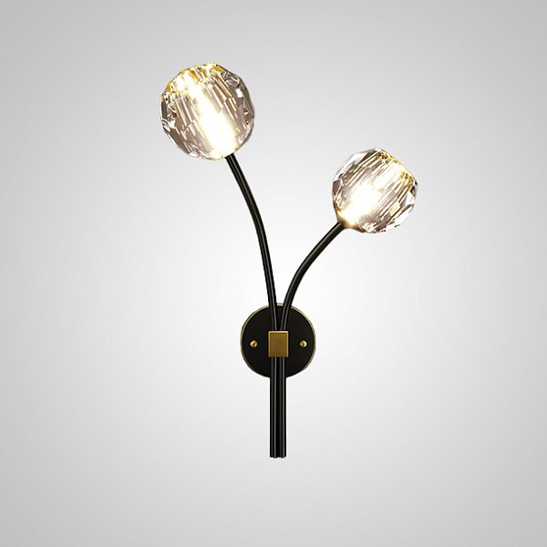 Настенный светильник RH E WALL L2 Right Black by ImperiumLoft