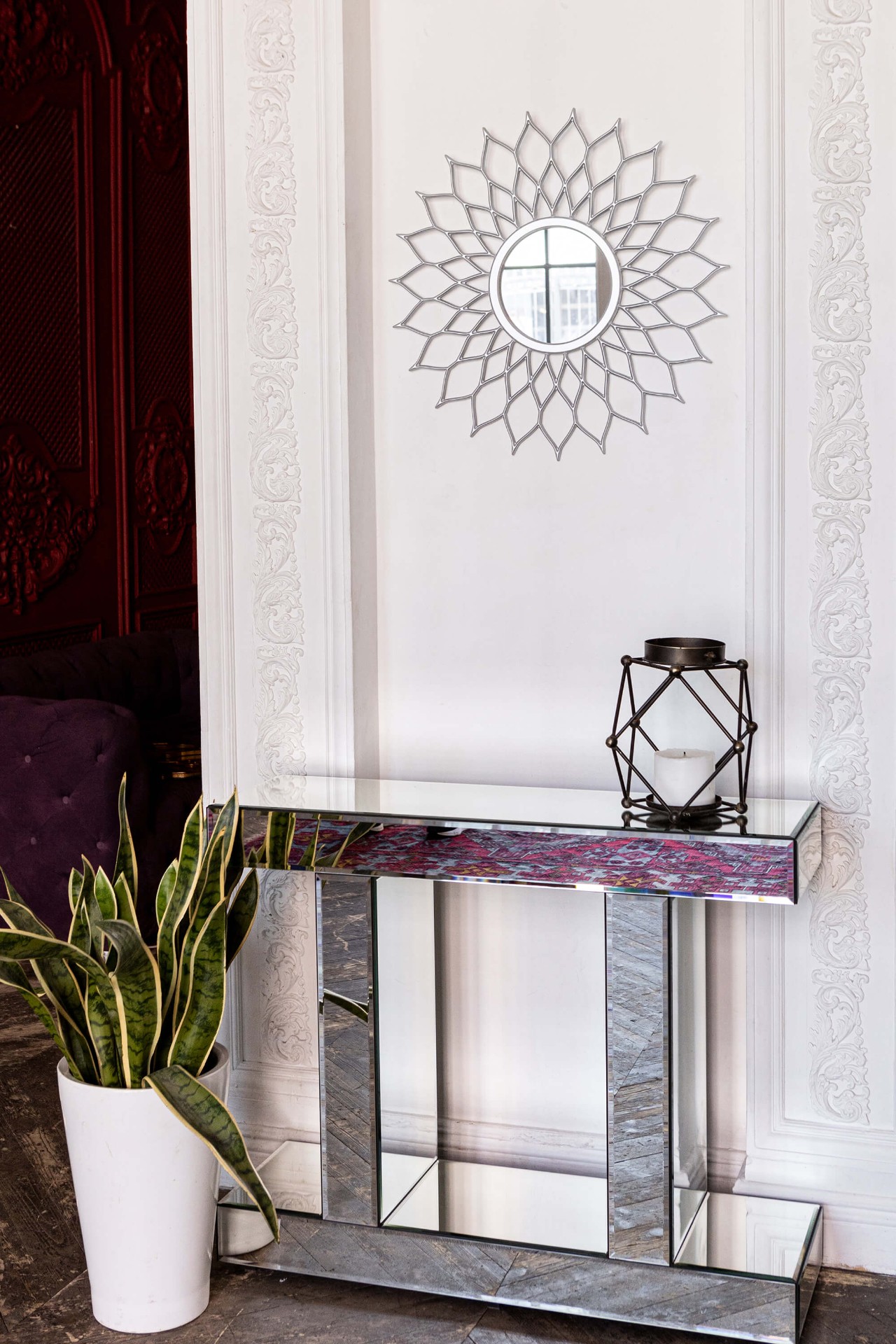 Зеркало BountyHome Mast Silver mv036-silver