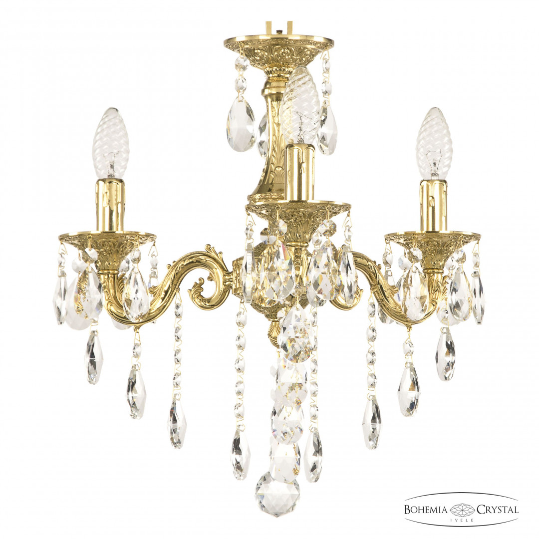 Люстра бронзовая с хрусталём 71101/3/125 B G