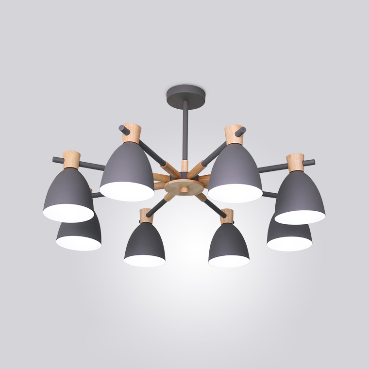 Потолочная Люстра Folke 8 Gray By Imperiumloft