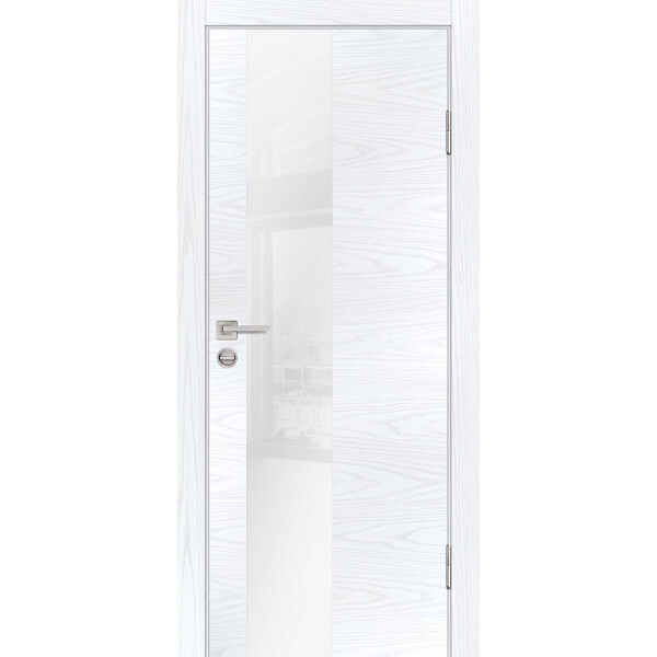 Межкомнатная дверь Graf P-6 белоснежный лакобель Дуб скай белый (2000 х 700)