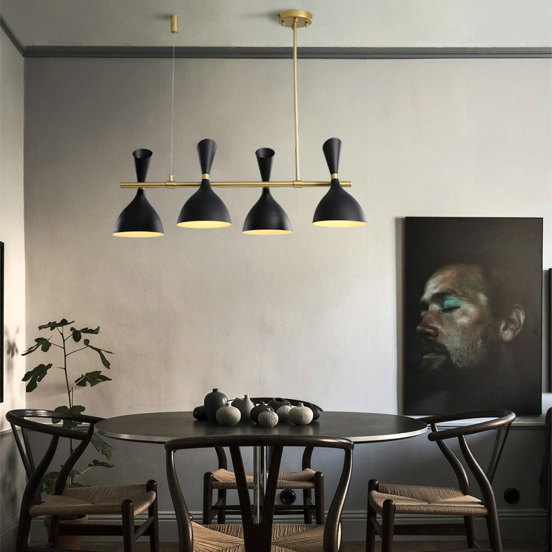 Подвесной реечный светильник TRUMPET LINE L85 White by ImperiumLoft