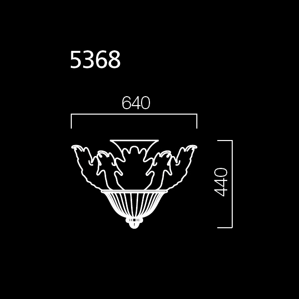 Потолочный светильник Barovier & Toso 5368/OR