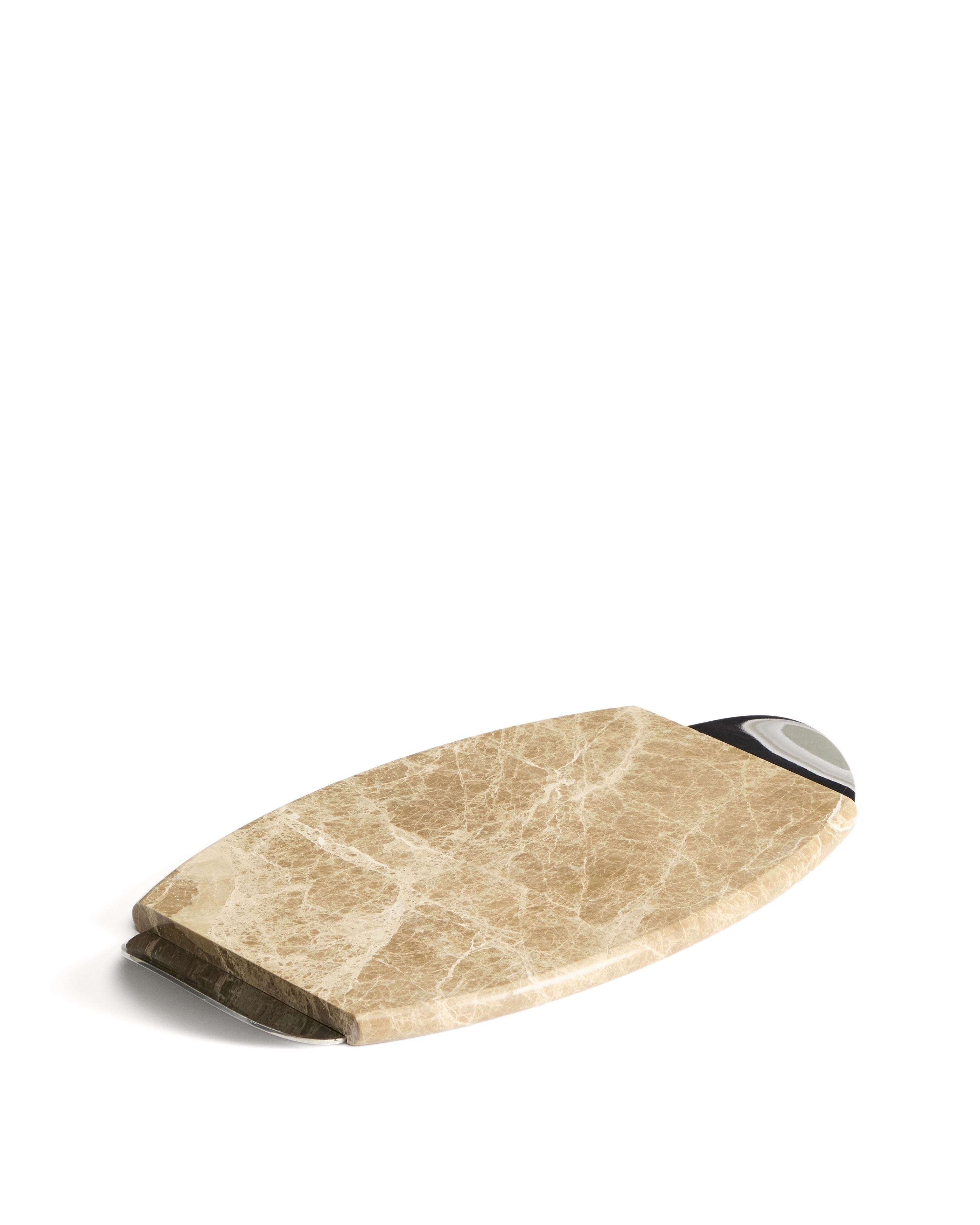 Сервировочная доска Adoma из мрамора и металла La Forma (ex Julia Grup)