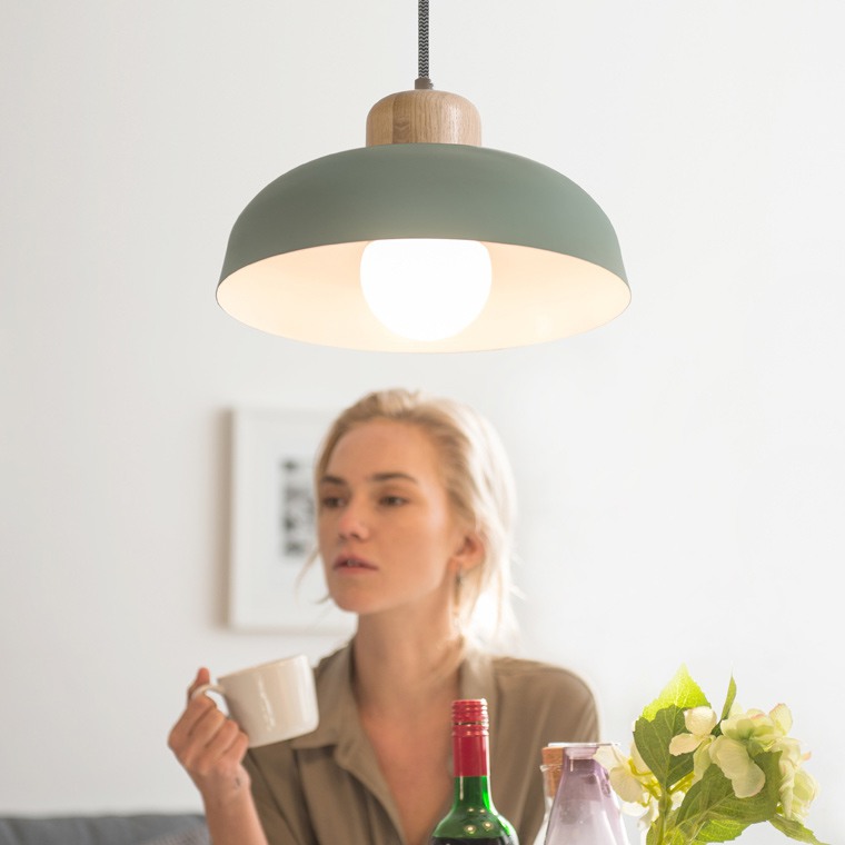 Подвесной светильник WILLES D30 White Dark Brown by ImperiumLoft