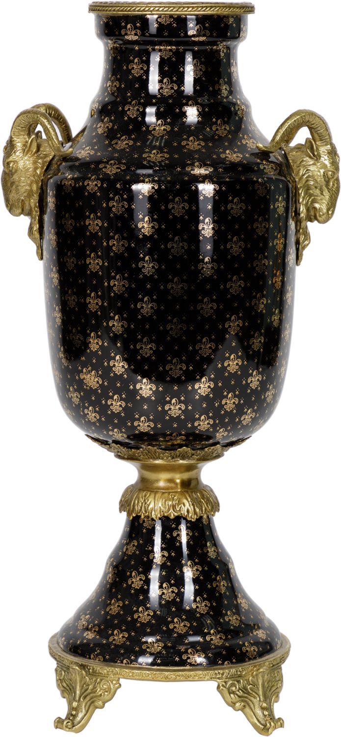 Ваза с козерогами Glasar J722EC/HBK1041