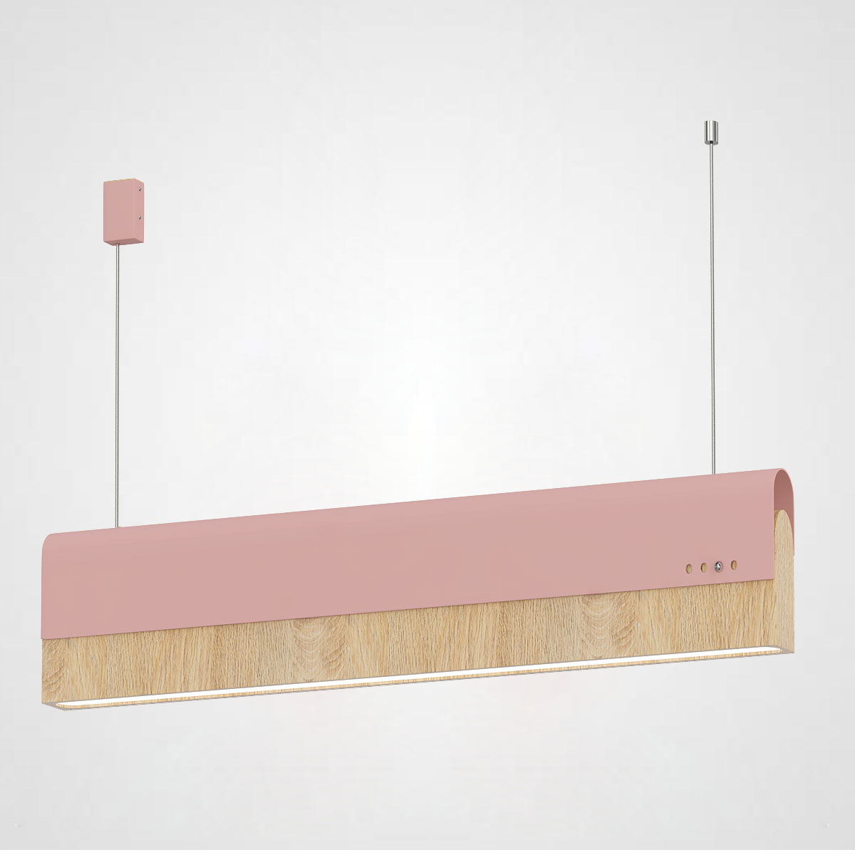 РЕЕЧНЫЙ ПОДВЕСНОЙ СВЕТИЛЬНИК BOOK 3 L90 Pink by ImperiumLoft