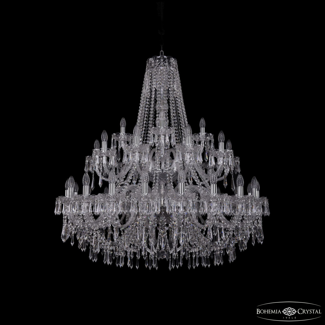 Люстра хрустальная 1403/20+10+5/400/2d Ni