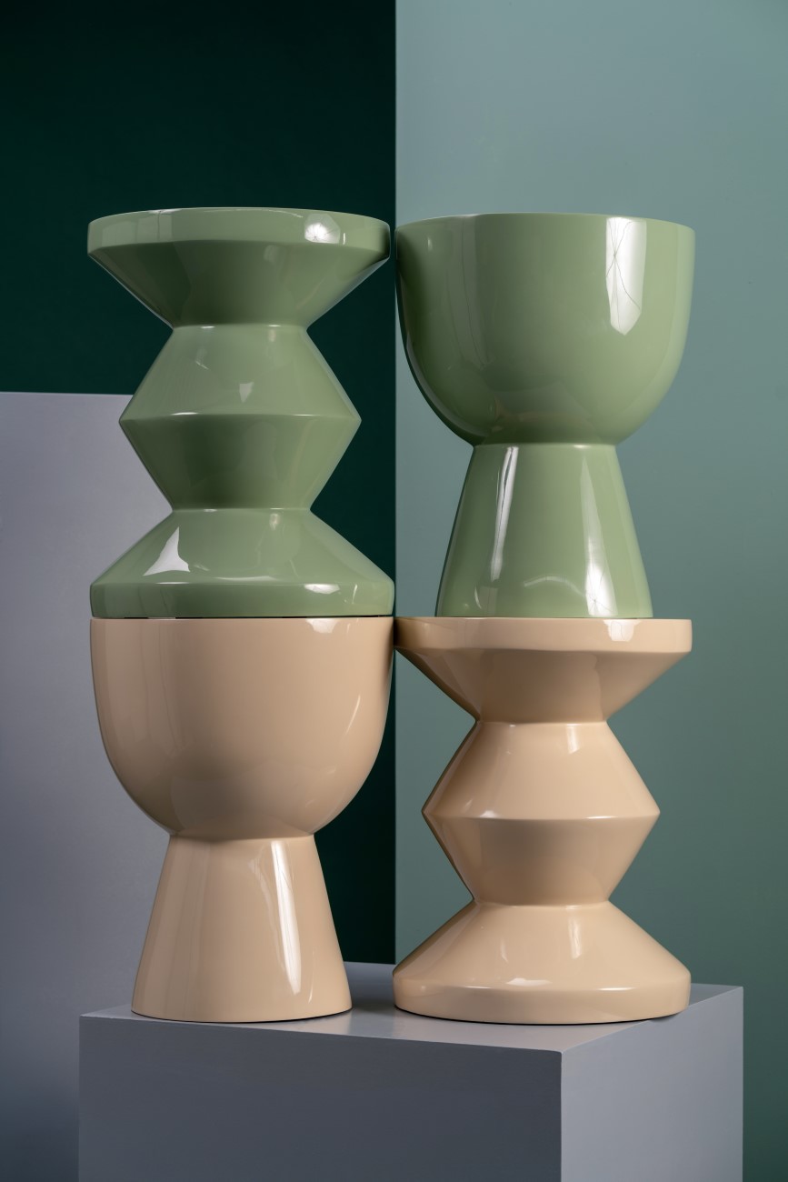 Приставной столик Pols Potten Tam Tam olive