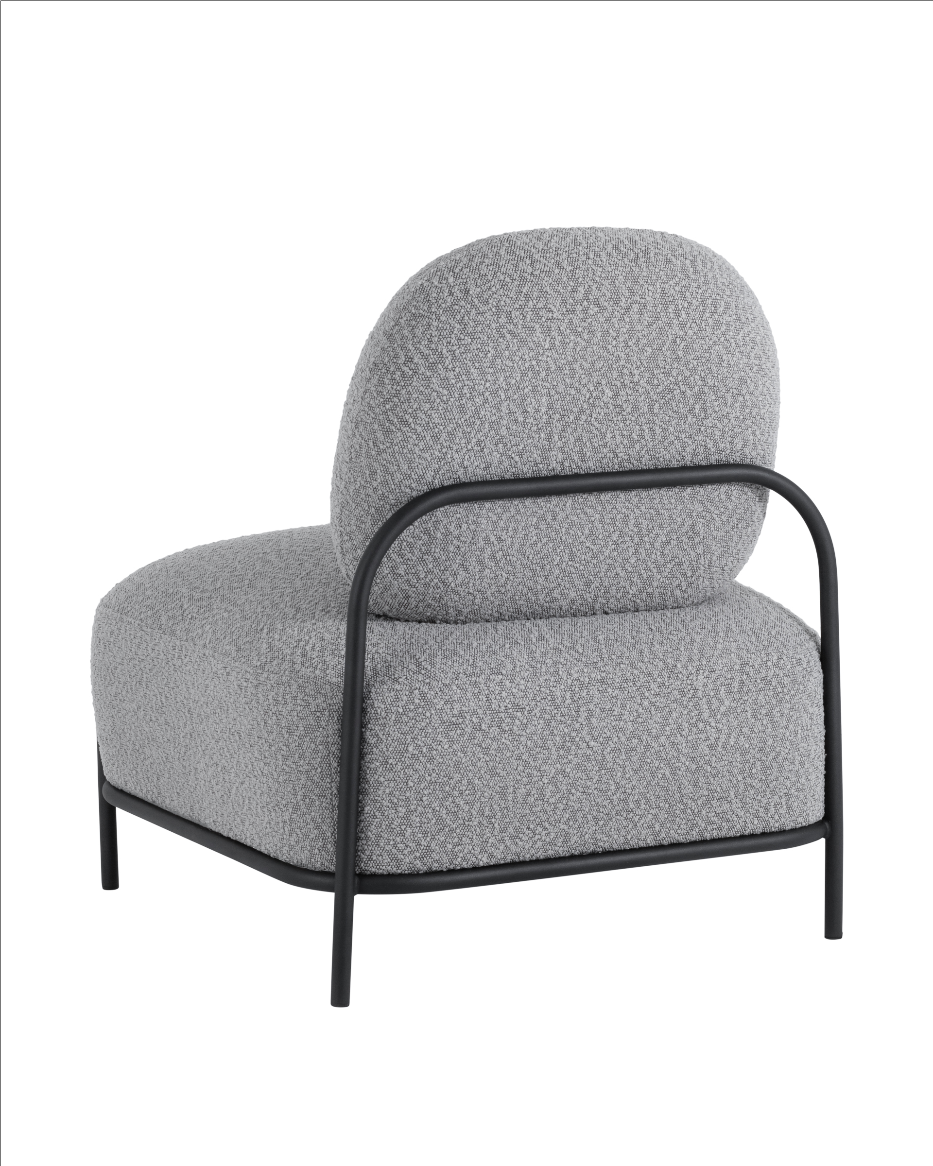 Кресло Стоун new ткань букле серый Stool Group