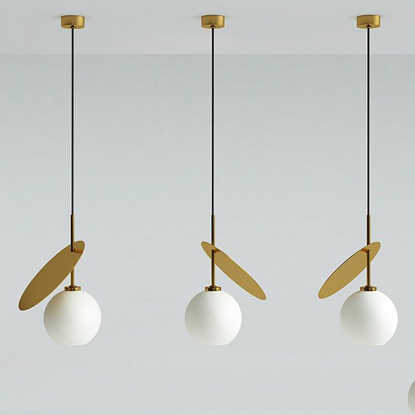 Подвесной светильник CHERRY D25 Gold/White by ImperiumLoft