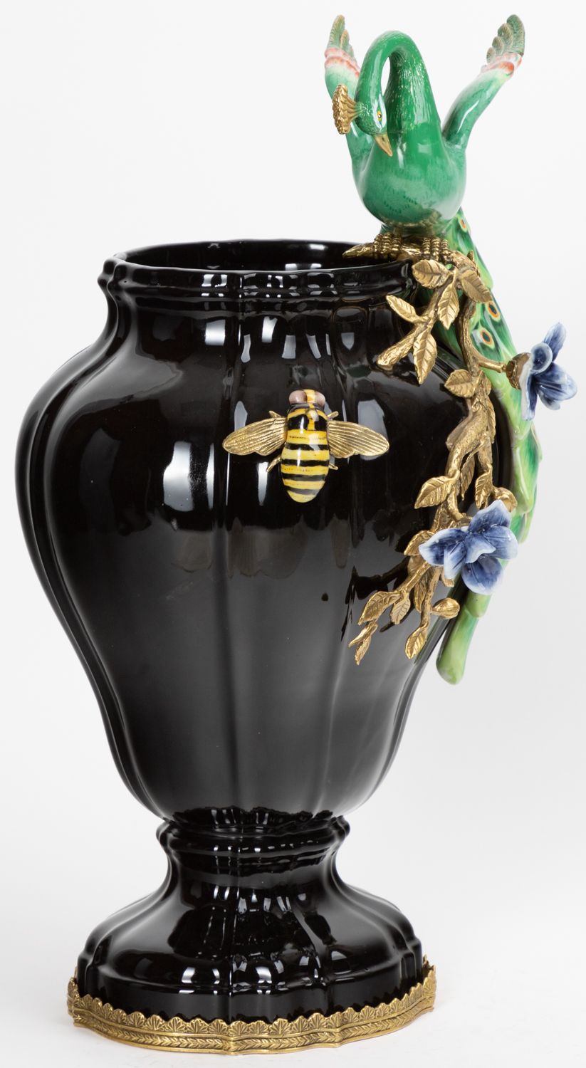 Ваза с павлином Glasar 31G2376/A1186FH/U1