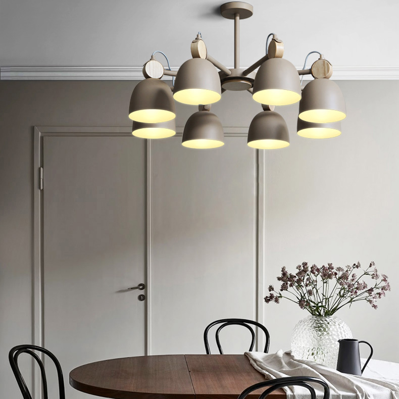 Потолочная люстр на штанге ROLLA 3 beige by ImperiumLoft