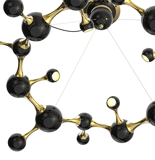 Люстра Delightfull ATOMIC ROUND SUSPENSION