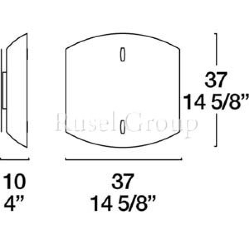 Настенно-потолочный светильник Leucos BAUTA 37 PARETE SOFFITTO (ITRE)