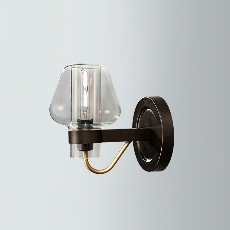 Бра MONTALEMBERT SCONCE BY Studios Черный, Прозрачный by ImperiumLoft