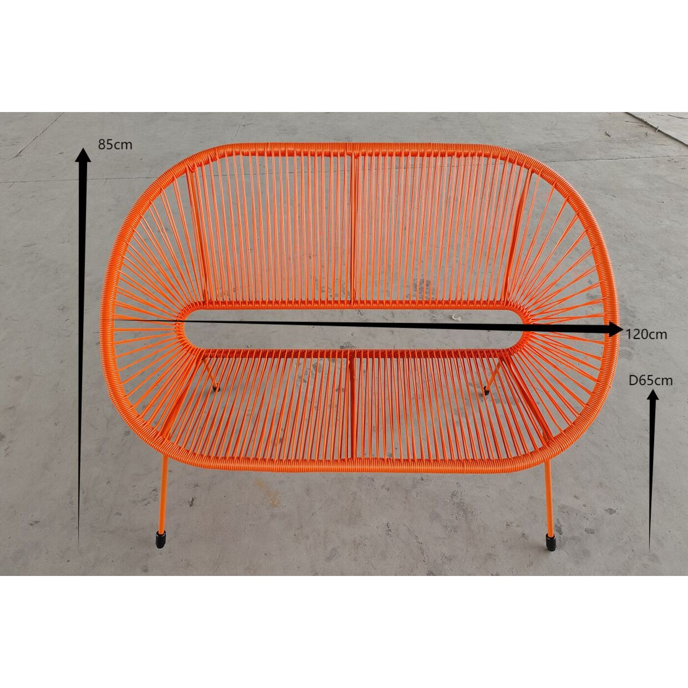 Скамья Acapulco Mono Orange KARE 70976