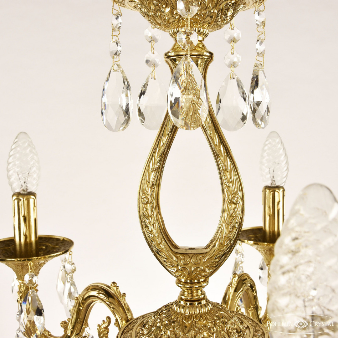 Люстра бронзовая с хрусталём 71301/5/175 B G