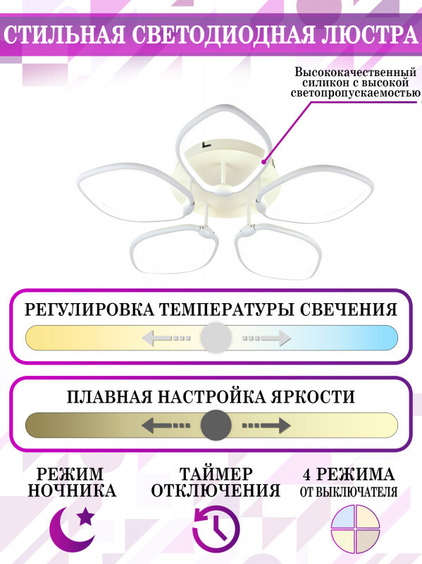 Накладная люстра Natali Kovaltseva LED LAMPS 81210