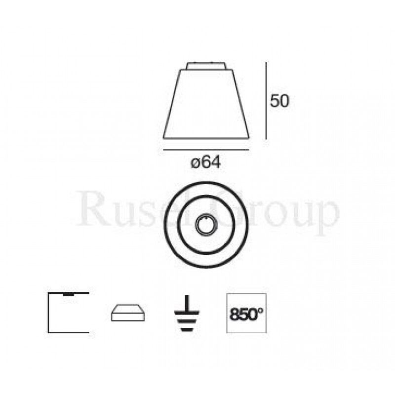 Потолочный светильник Linea Ligh Vulcanino LED 10336