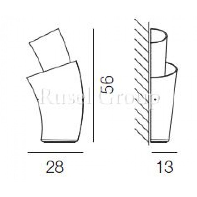 Настенный светильник Vistosi ASSIBA AP SX