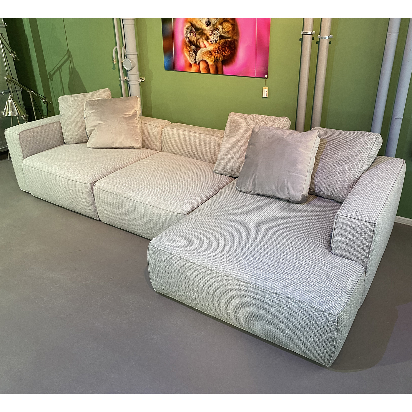 Диван-кровать Ткань Рогожка KARE Memphis K00412