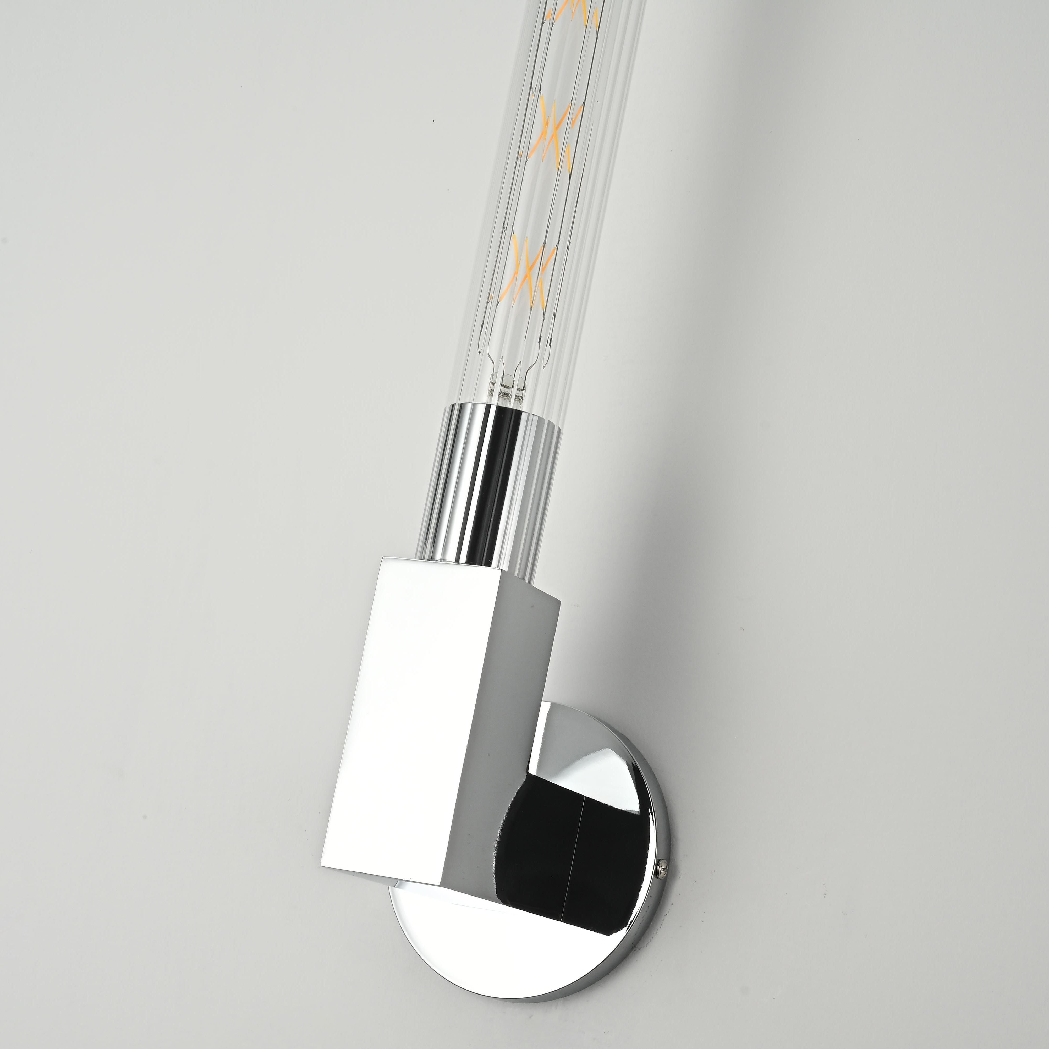 Бра Rh Cannelle Wall Lamp Single Sconces Chrome By Imperiumloft