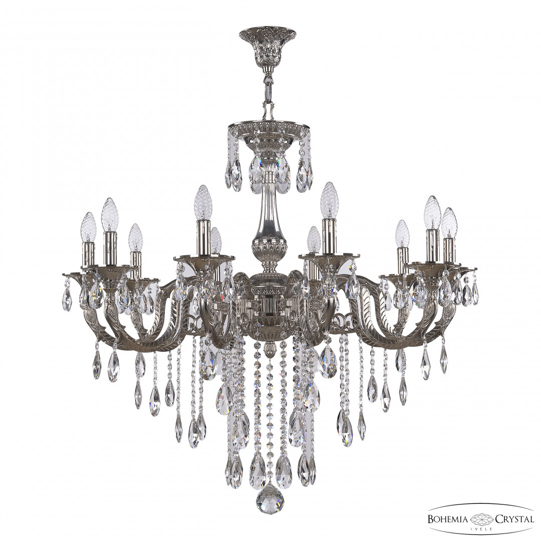 Люстра бронзовая 73122/10/300 B Ni Bohemia Ivele Crystal