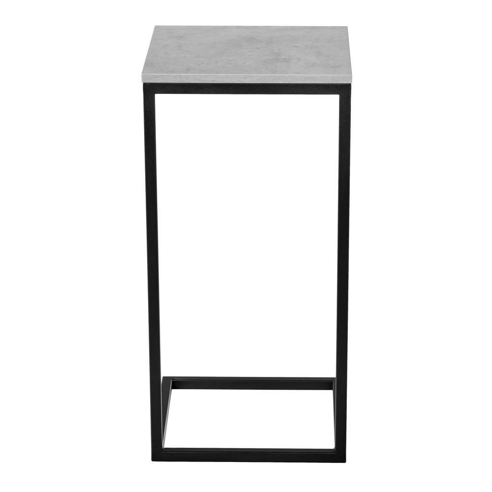 Придиванный столик Loft 35х35 Бетон Чикаго с чёрными ножками Bradex Home RF 0230