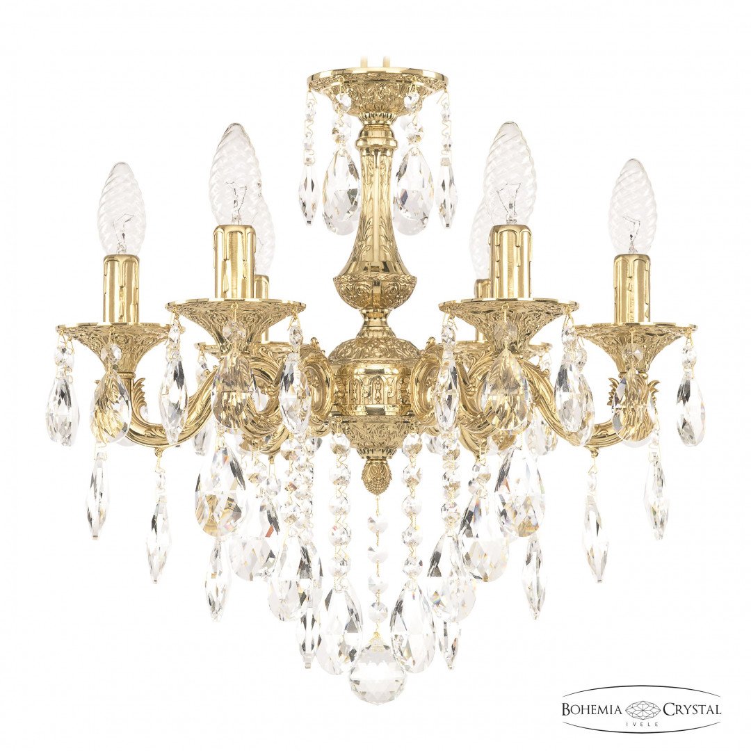 Люстра бронзовая с хрусталём 71101/6/125 B G