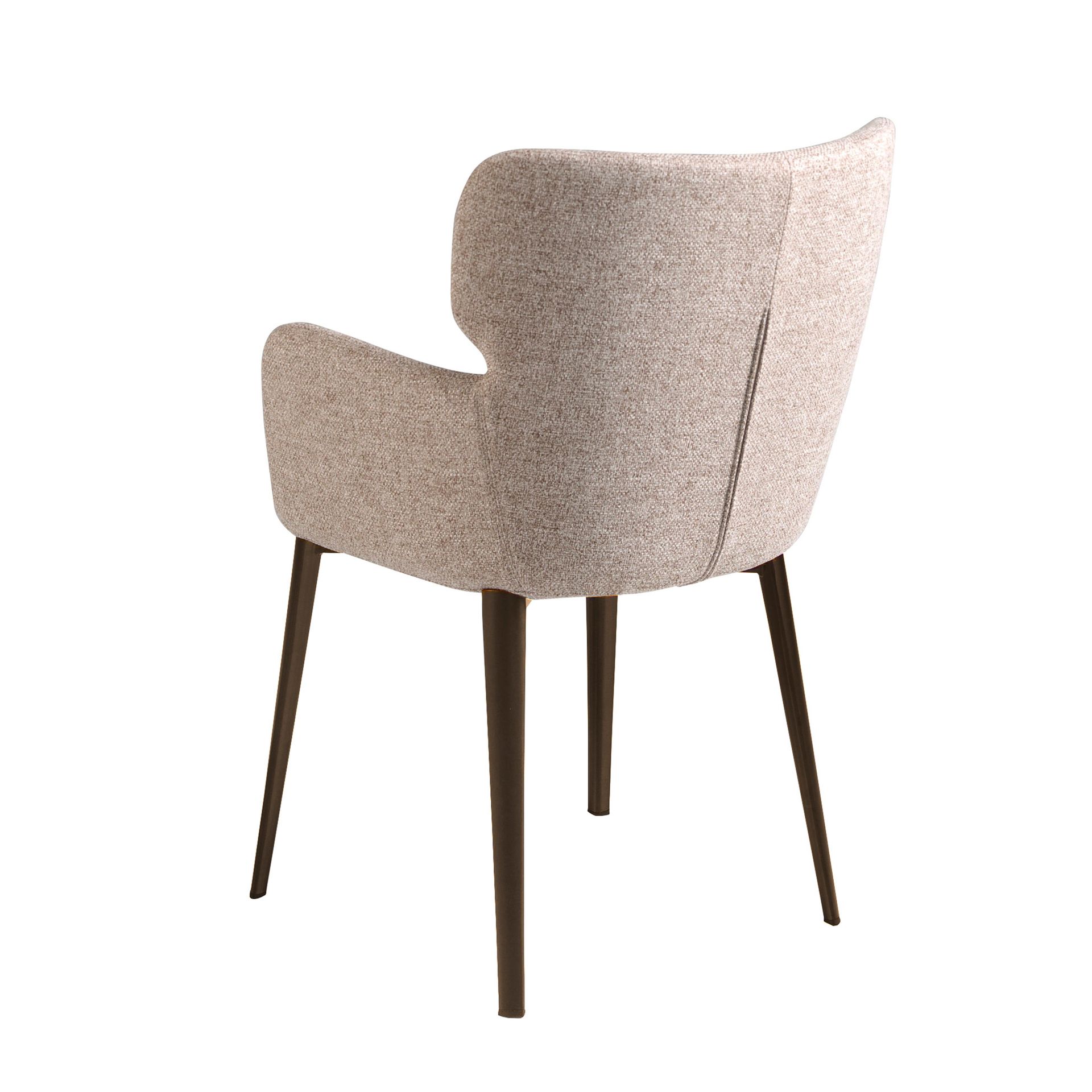 Стул 4104/A208 коричневый из пестрой ткани Angel Cerda