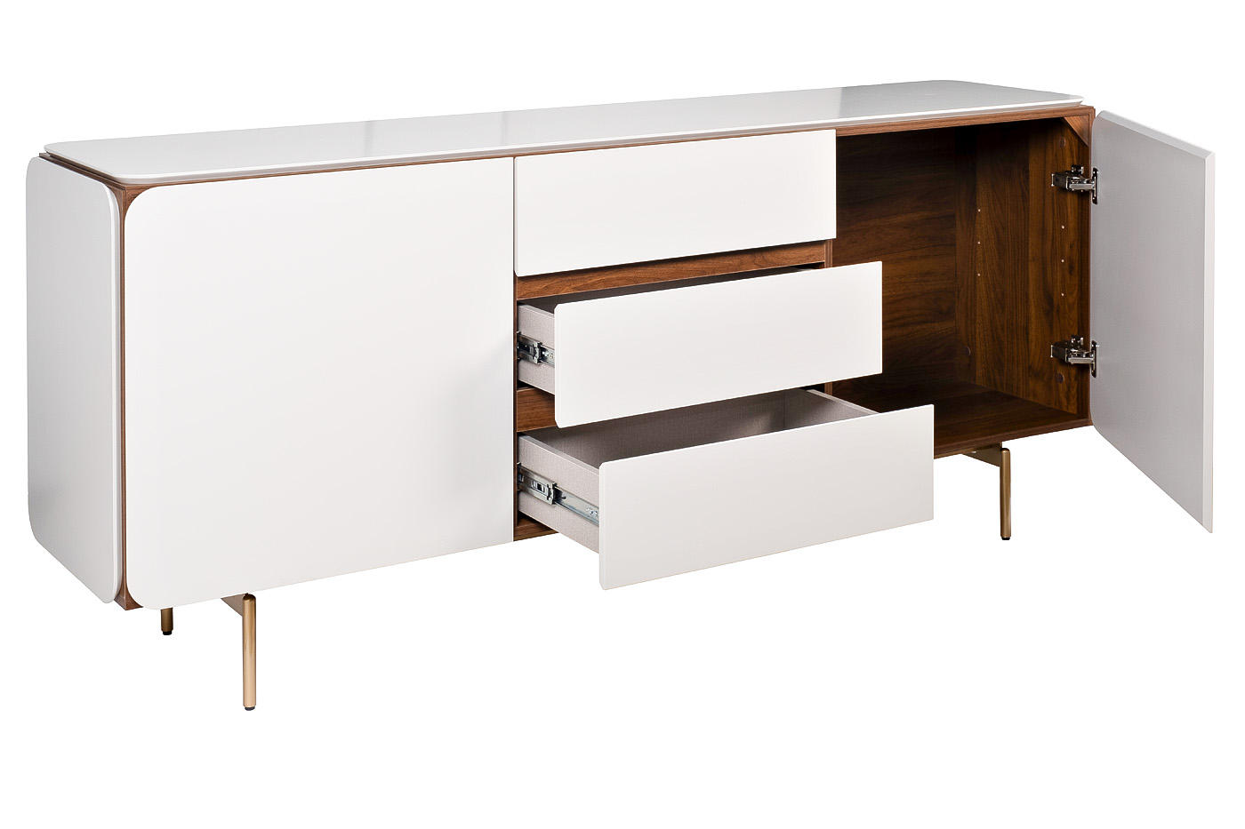 Комод белый 183*41,3*80,5 Garda Decor 40AD-01900