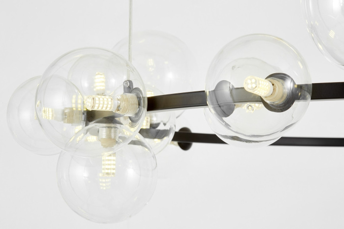 Подвесной светильник Lumina Deco LDP 7033-24 BK+CL