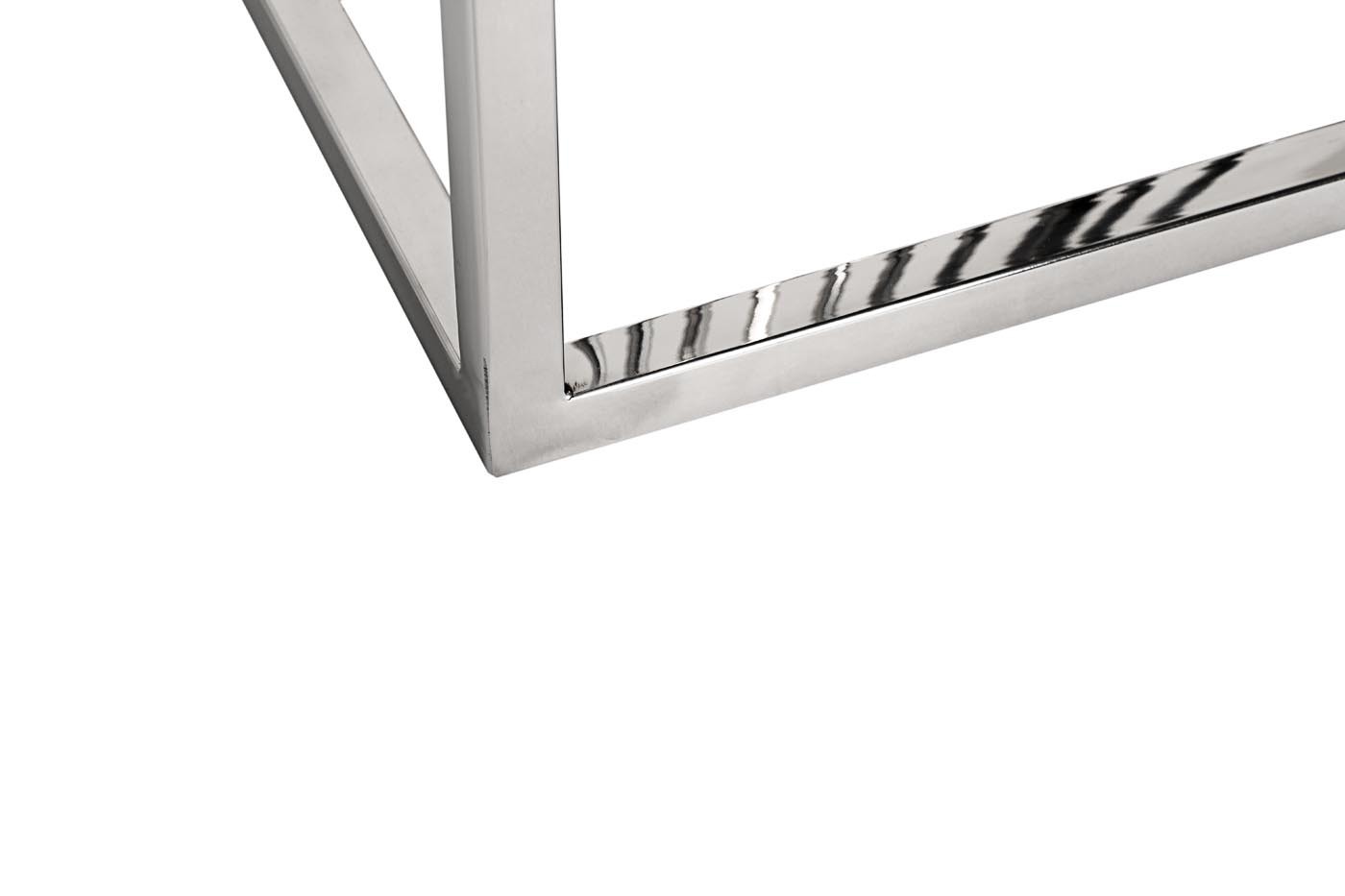 Столик журнальный черное стекло/серебро Garda Decor 13RXET8083M-SILVER