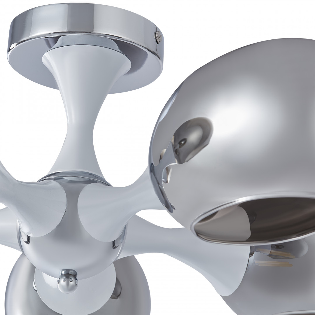 Люстра с плафонами 329408/5 CR+WH Arte Milano