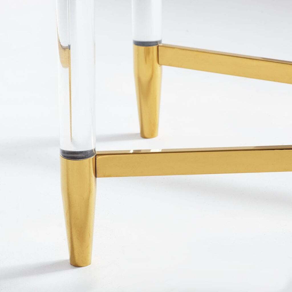 Прямоугольная золотая консоль Ясмин Louvre Home LHF010