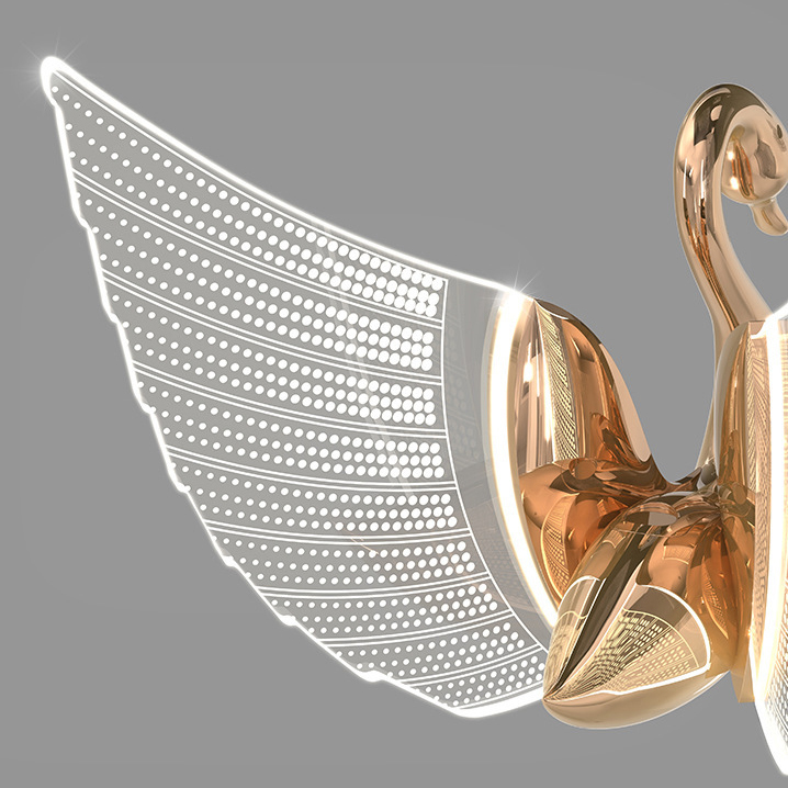 Подвесная люстра BIRDIE LUX 2R Rose Gold by ImperiumLoft