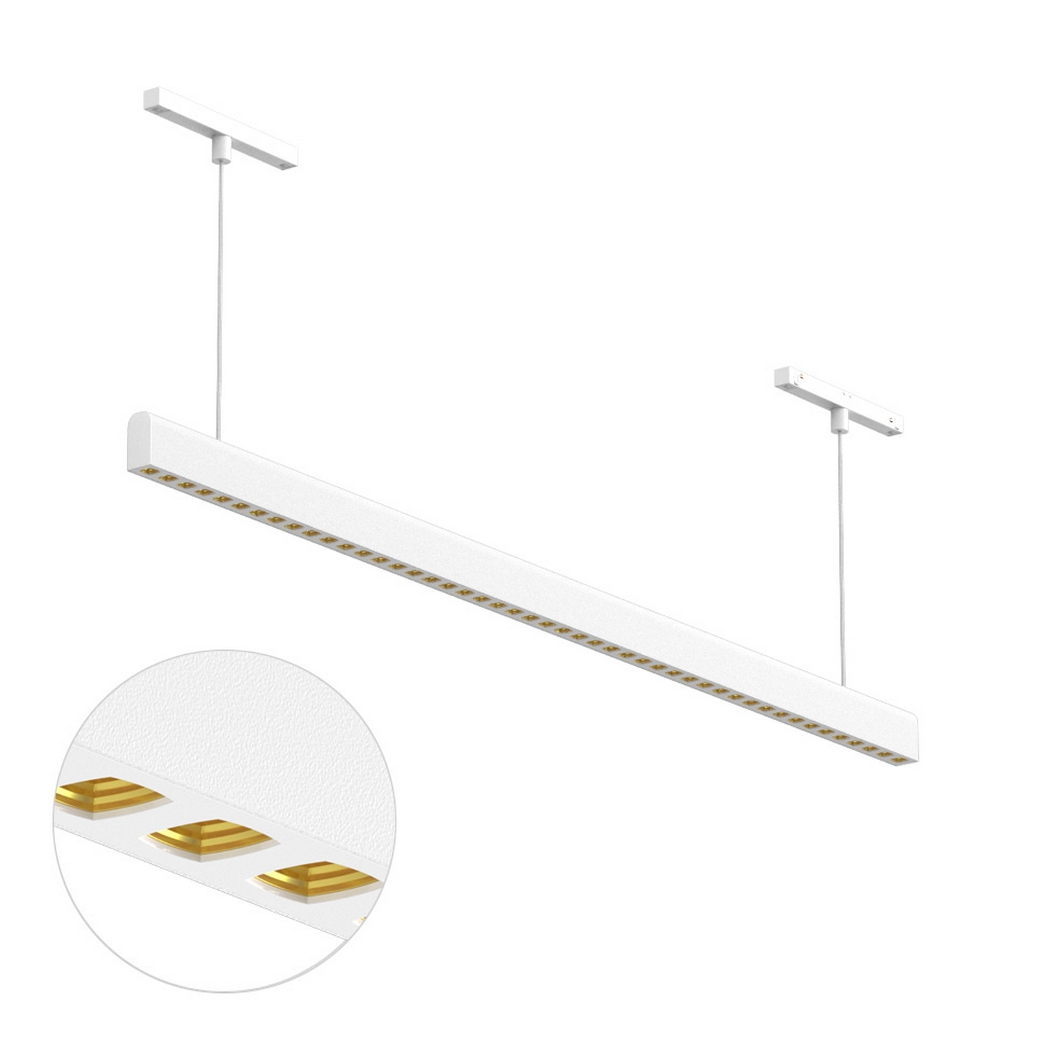 Светодиодный светильник для магнитной системы Ledron Sagi Style T 1010 White-Gold 4000K