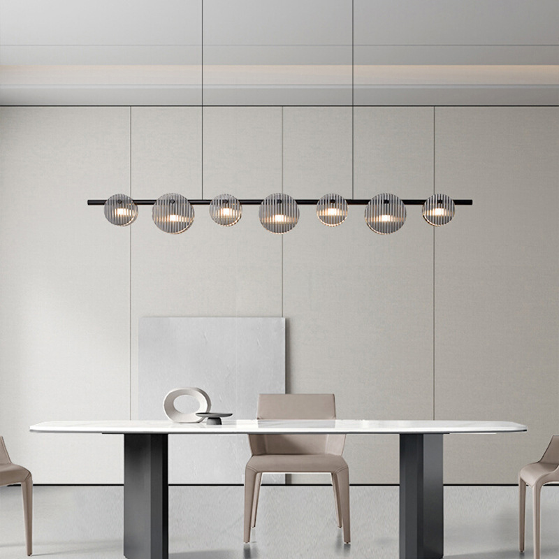 Реечный, рядный светильник RUTGER LONG L140 Black by ImperiumLoft