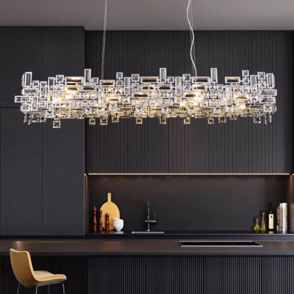 Реечный, рядный светильник MILLARD L120 Chrome by ImperiumLoft