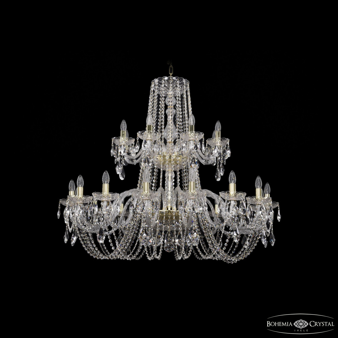 Люстра хрустальная 1402/16+8/400/2d G