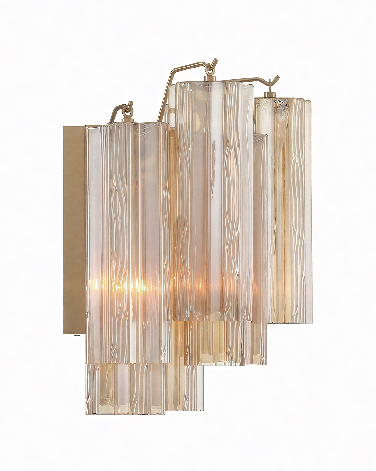 Настенный светильник Толбот со стеклом янтарного цвета Louvre Home LSC980924SWL