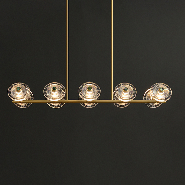 Потолочный светильник JANICA LONG L10 Black Brass by ImperiumLoft