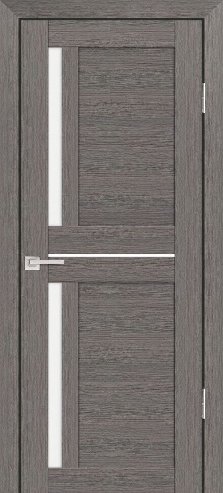 Межкомнатная дверь Graf PS-19 белый сатинат Грей Мелинга (2000 х 900)