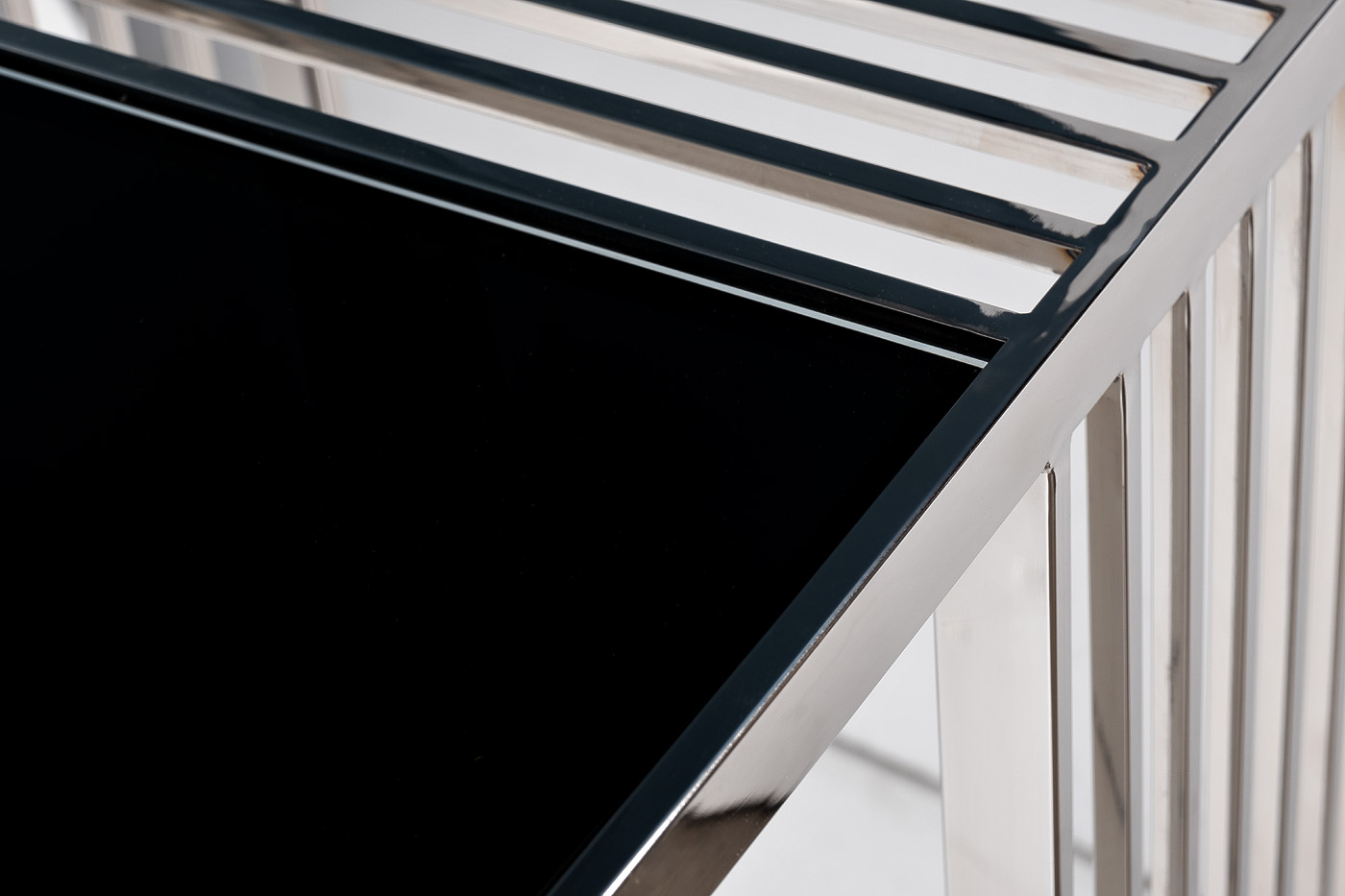 Консоль черное стекло/серебро Garda Decor 13RX-50340